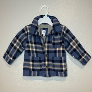 Gap Blue Plaid Jacket